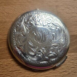 Vintage Sterling Silver 925 Powder Compact by BIRKS, 53g